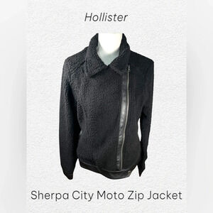 Hollister | Sherpa City Moto Zip Jacket | NWT!